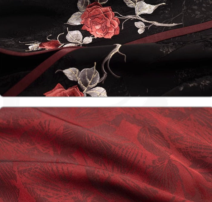 Velvet Rose | Modern 4-Pieces Pants Set (朱砂痣)