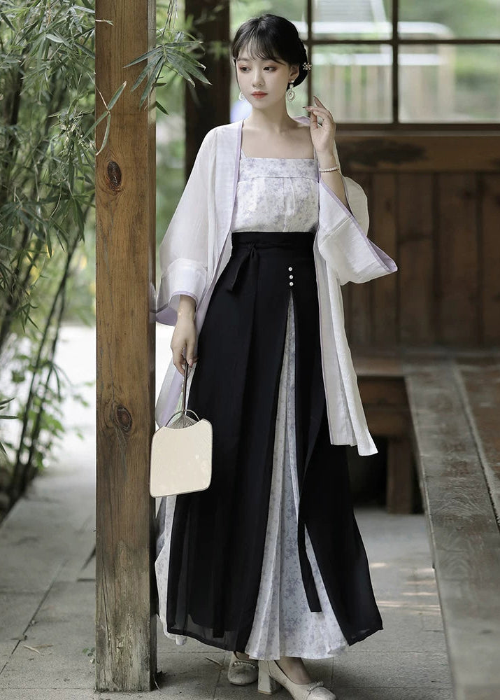 Serenade | 3-Piece Purple Modern Hanfu Set (小夜曲)
