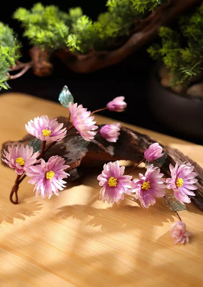 Daisy | Flower Hair Clips (紫雏菊)