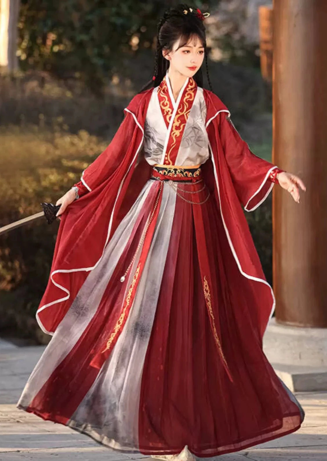 Incomparable | Conjunto Hanfu unisex de 6 piezas (绕指柔)