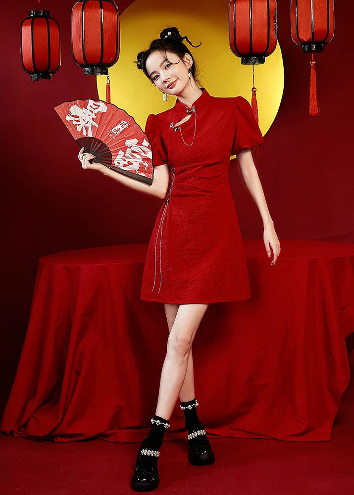 Black Widow | Mini Qipao Dress (黑寡妇)