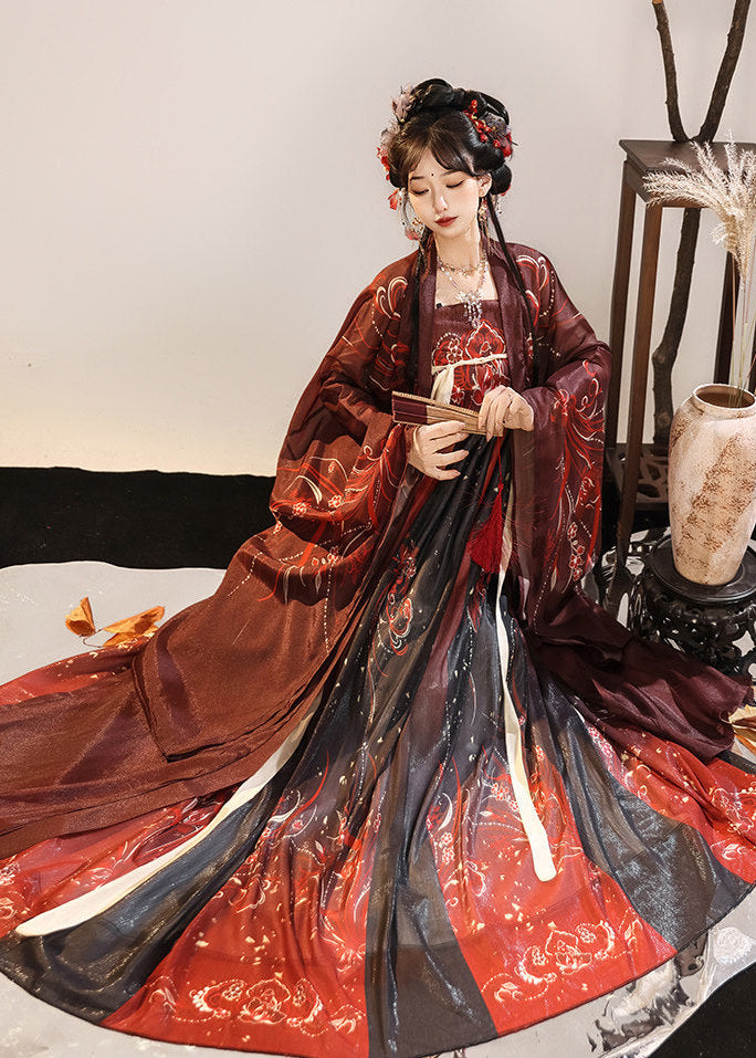 Emerald Nightflame | 2-Piece Unisex Plus Hanfu (翠羽夜焰)