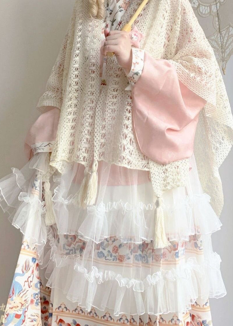 Sweet Petal | 4-Piece Plus Lolita Hanfu (甜瓣)