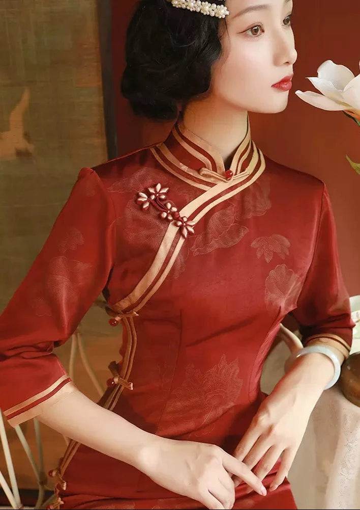 Wine | Red Qipao Dress (醉人红)