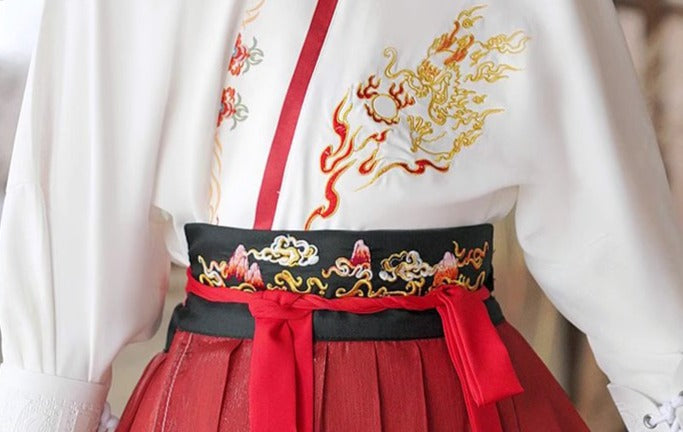 Flame Bird | Kid 3-Pieces Hanfu Set (惊鸿)