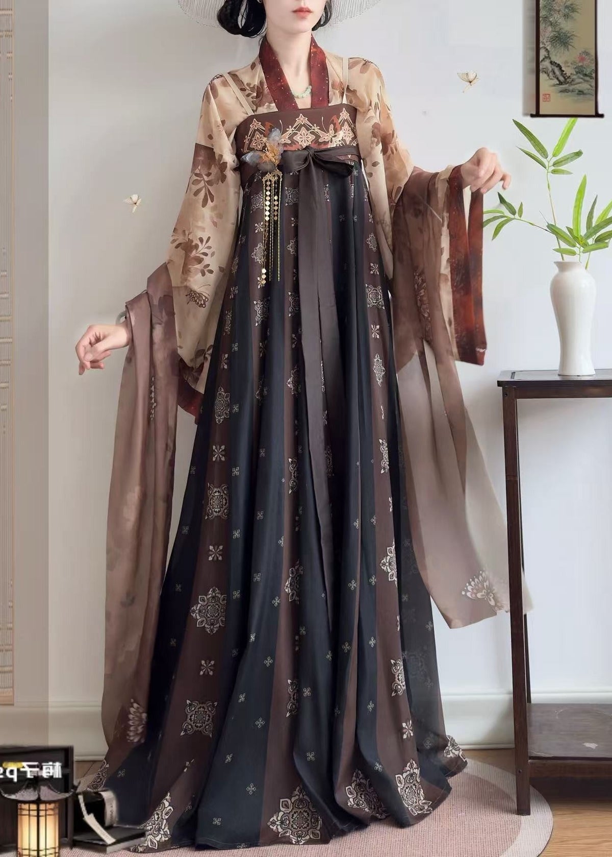 Mediados de verano | Hanfu de 3 piezas más (半夏)
