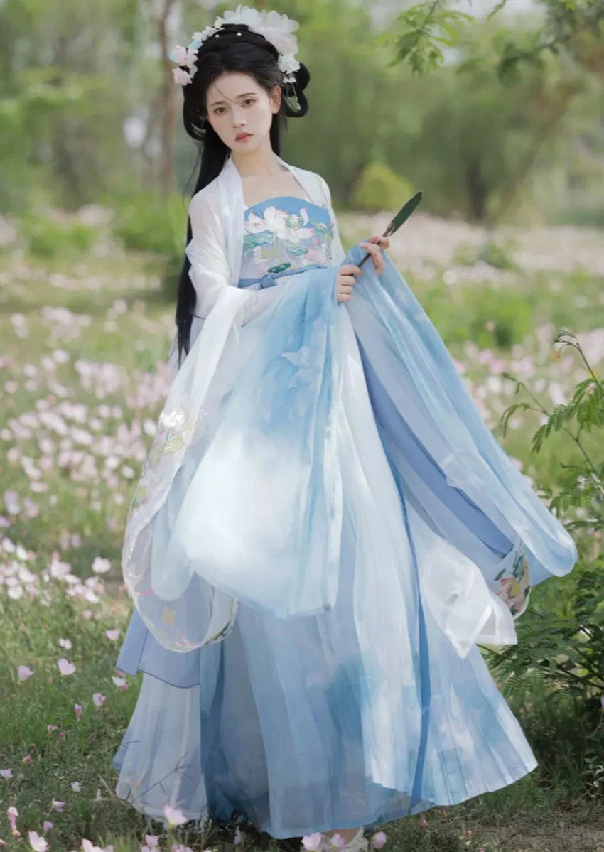 Lotus Fairy | 4-Pieces Embroidered Dress (青荷扶摇)