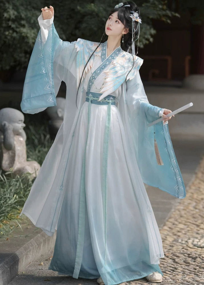 Azure Sky | 4-Piece Unisex Couple Plus Hanfu (碧落)