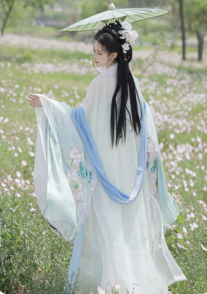 Lotus Fairy | 4-Pieces Embroidered Dress (青荷扶摇)