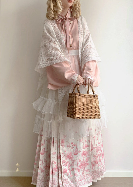 Crystal Rain | 4-Piece Plus Lolita Hanfu (莹雨)