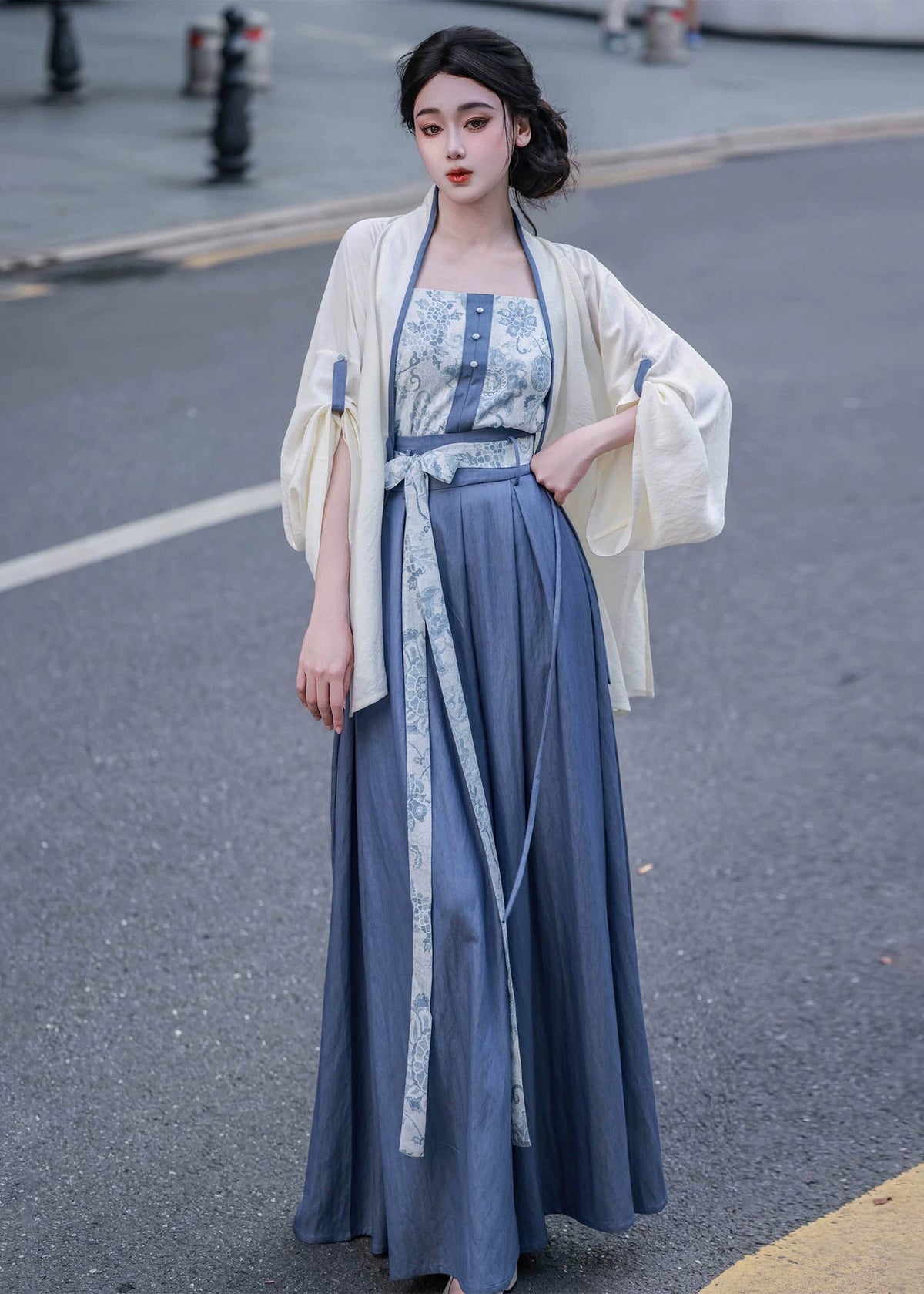 Azure | 3-piece Modern Shorts Set (空青)