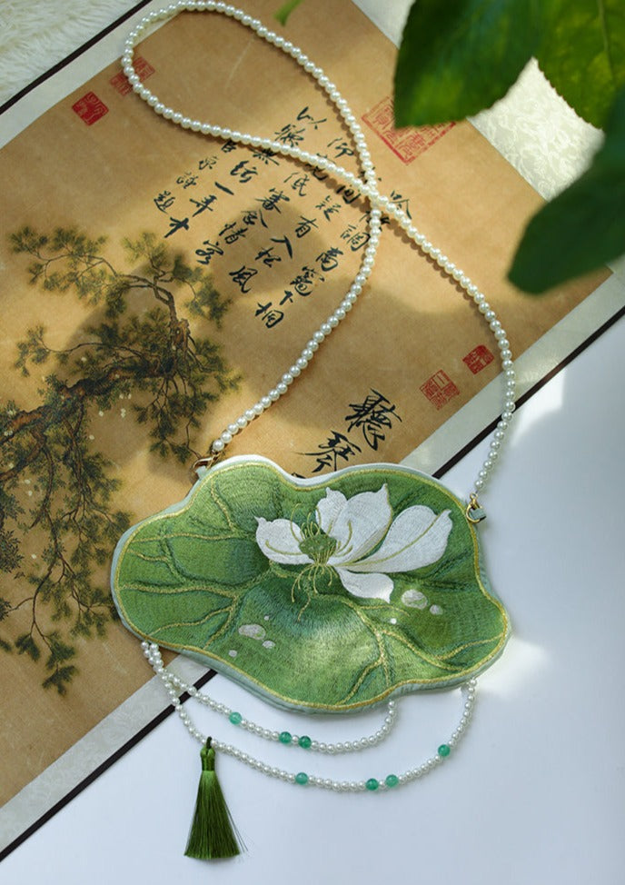 Lotus Fairy | Embroidered Purse