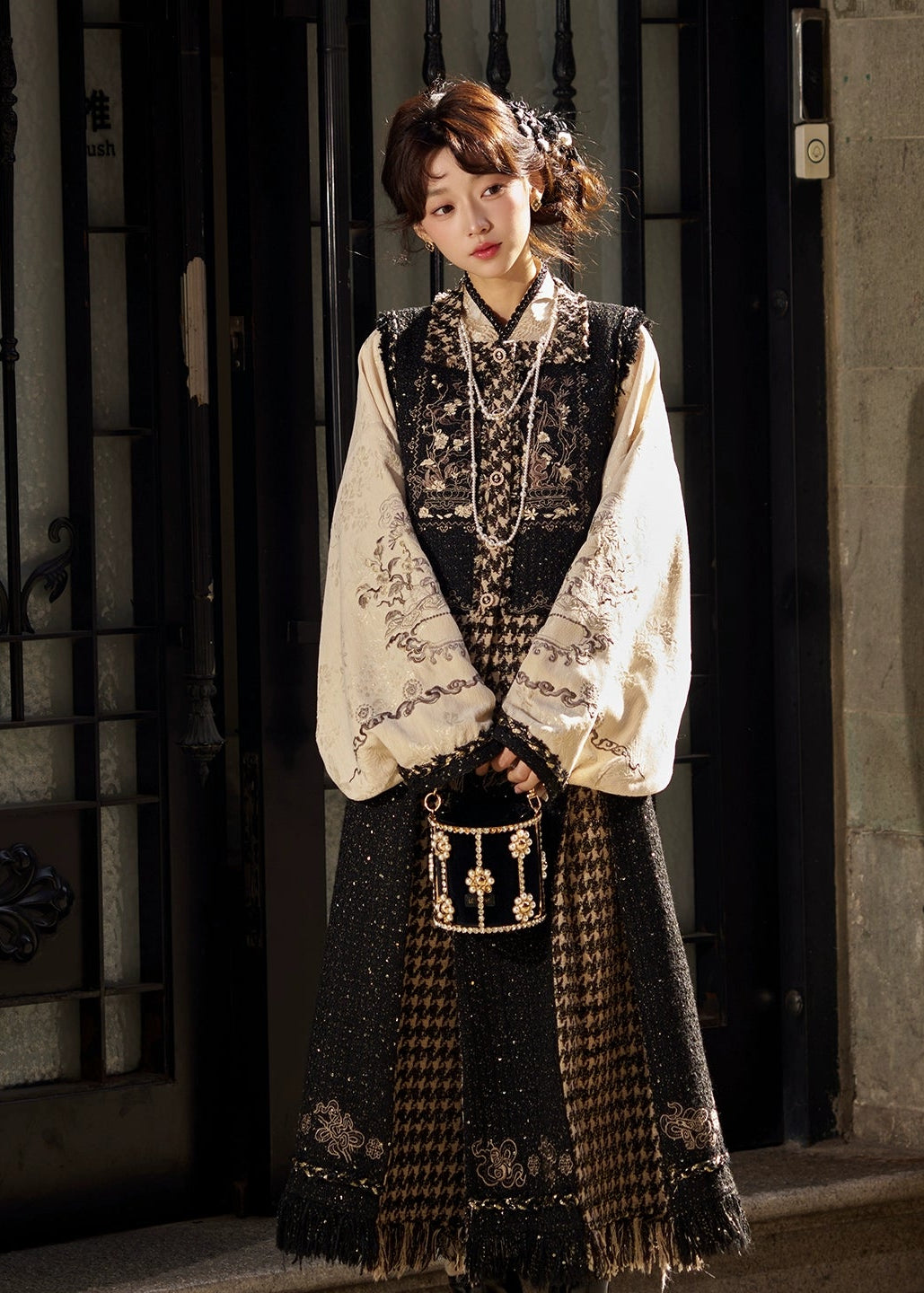 Ink Pine | 3-Piece 2026 New Year Hanfu (金墨松烟)