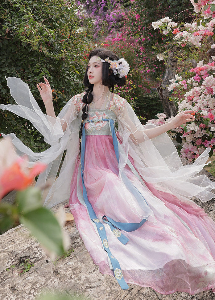 Lotus Fairy | 3-Piece Embroidered Hanfu (芙蕖)