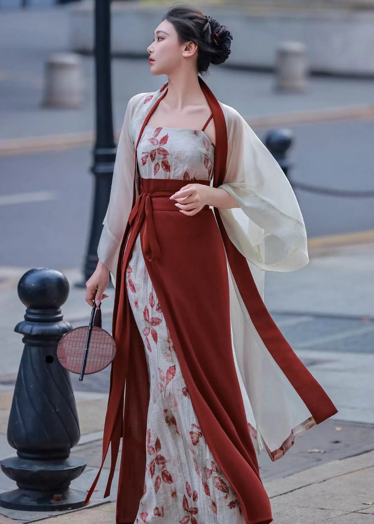 Red Maple | 3-Piece Modern Hanfu Set (红叶)