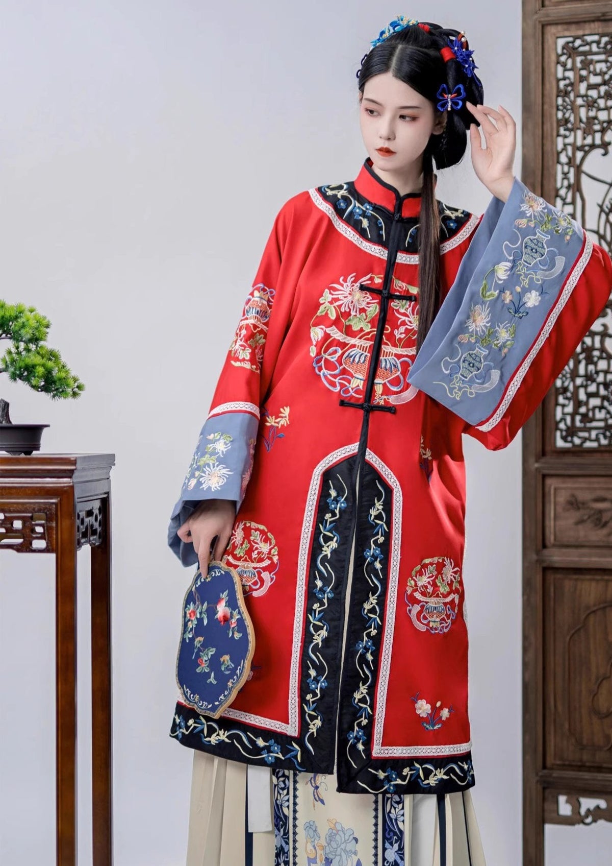 Hazy Moon | 2-Pieces Qing Hanfu Dress (胧月)
