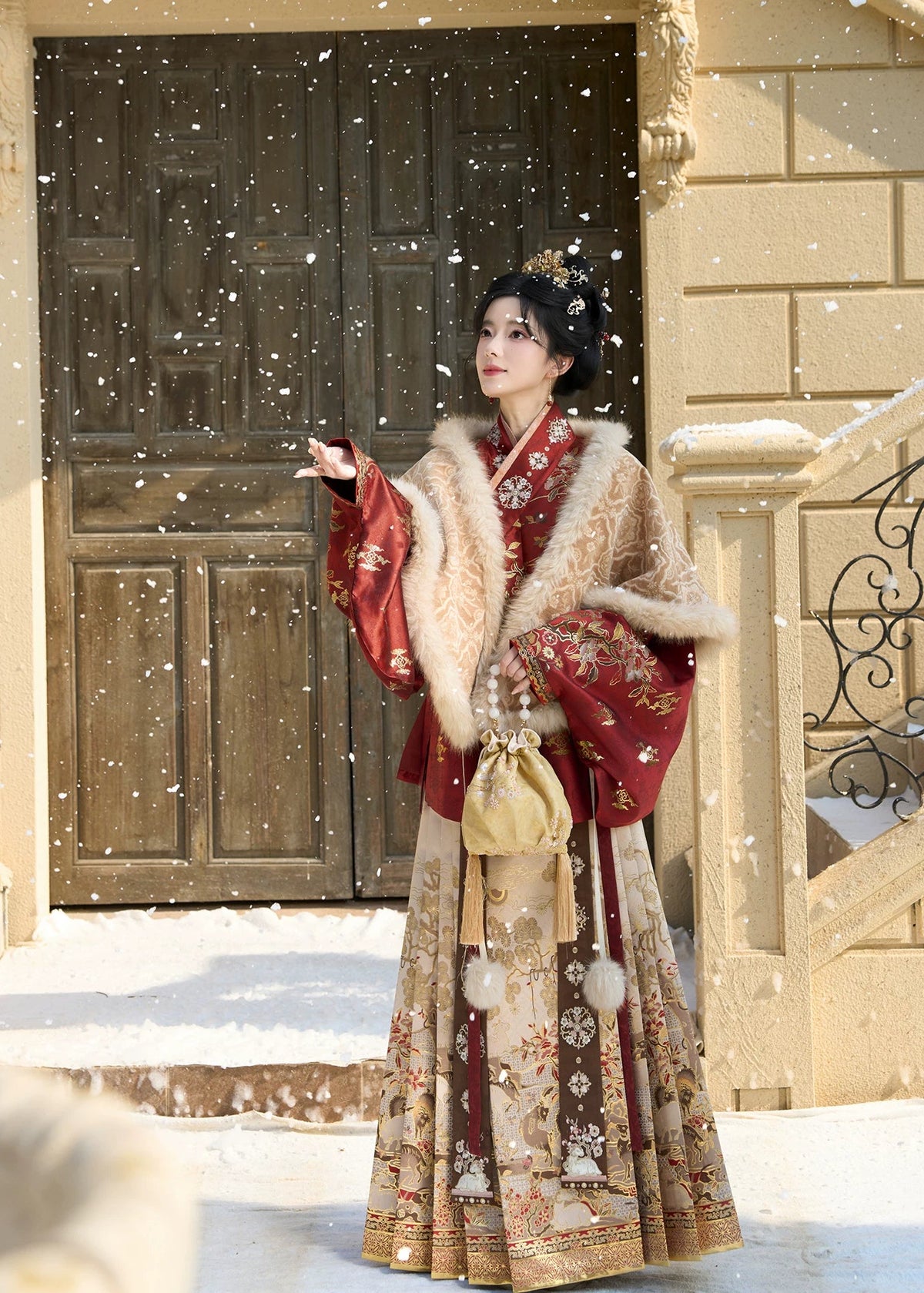 Serpiente espiritual | 4 piezas 2025 Año Nuevo Ming Hanfu (灵蛇守岁)