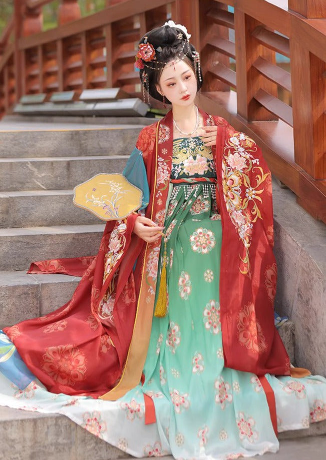 Tang Palace | 3-Pieces Embroidered Hanfu (唐宫花色)