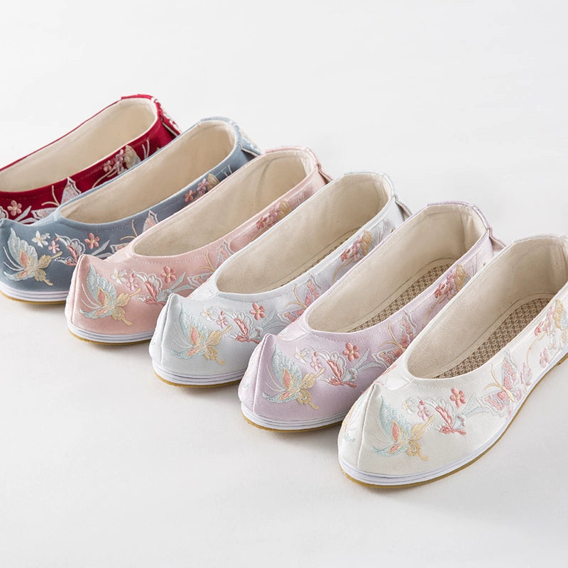 Butterfly | Blue Embroidered Shoes(小蝴蝶）