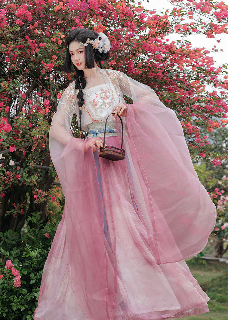 Lotus Fairy | 3-Piece Embroidered Hanfu (芙蕖)