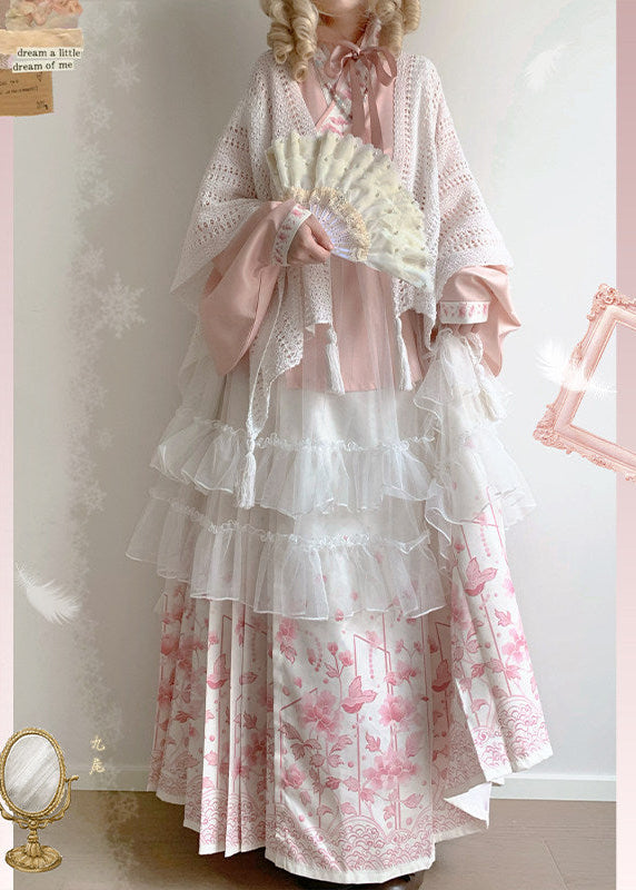 Crystal Rain | 4-Piece Plus Lolita Hanfu (莹雨)