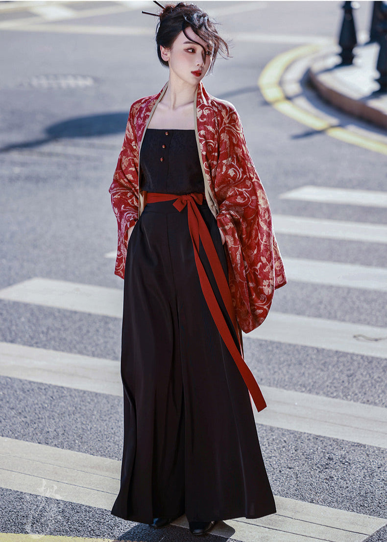 Vermilion Bird | Modern 4-Piece Pants Set (朱雀)