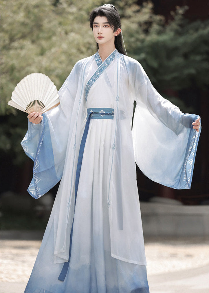 Azure Sky | 4-Piece Unisex Couple Plus Hanfu (碧落)