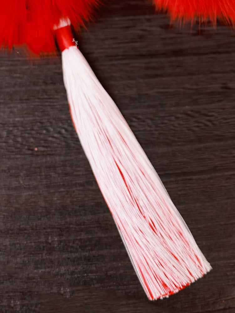 Lunar Snowball | 6 Fox Fur Pom Hair Pieces (雪月)