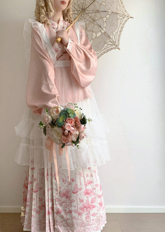 Crystal Rain | 4-Piece Plus Lolita Hanfu (莹雨)