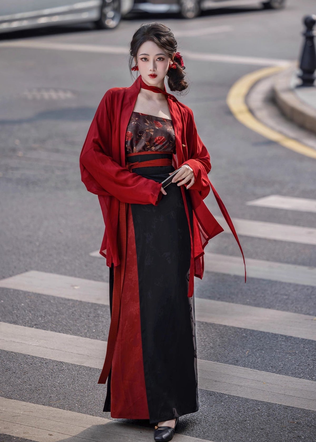 Twilight Rose | 3-Piece Hanfu (玫瑰夜语)