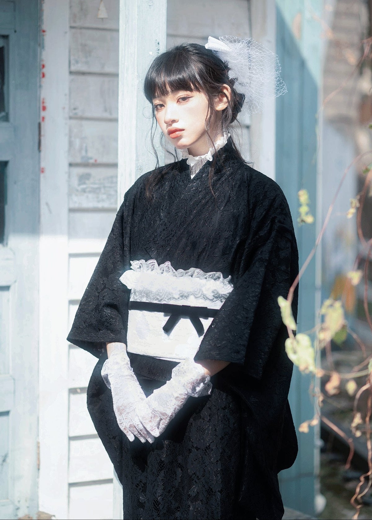 Su Yu | 5-Piece Lace Asian Kimono (素羽)