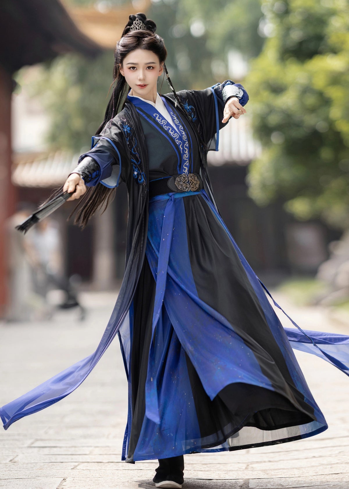 Polvo rojo | Conjunto Hanfu unisex de 5 piezas (红尘赋)
