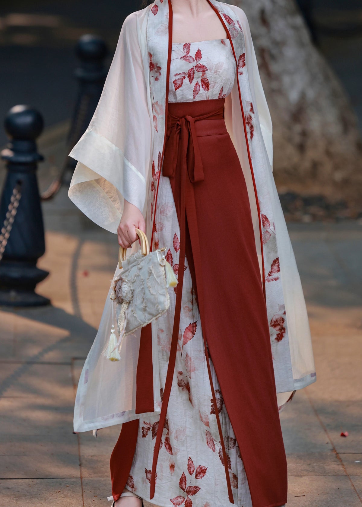 Red Maple | 3-Piece Modern Hanfu Set (红叶)