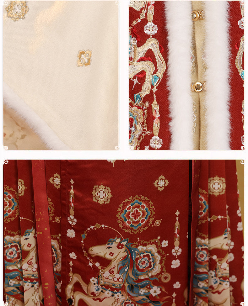 Celestial Steed | 3-Piece 2026 New Year Ming Hanfu (天马贺岁)