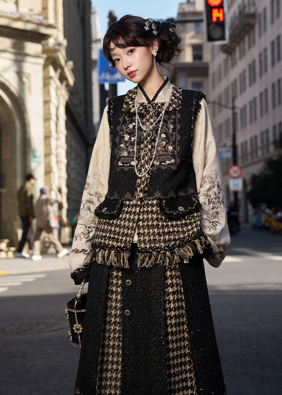 Ink Pine | 3-Piece 2026 New Year Hanfu (金墨松烟)