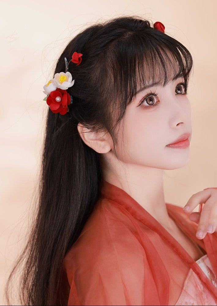 Camellia | 2 Pcs Flowers Hairclips (茶醾)