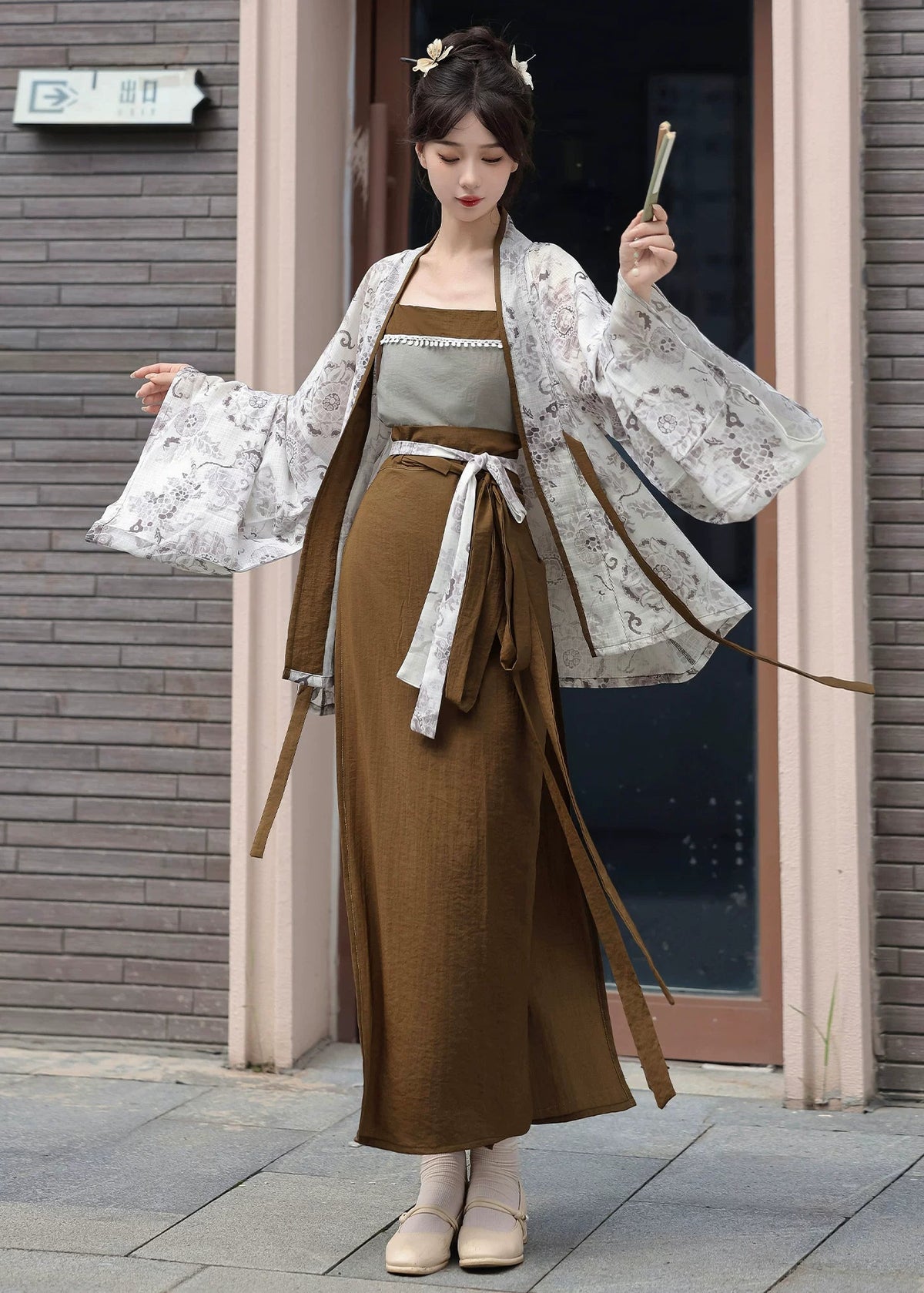 Mediados de verano | Hanfu de 3 piezas más (半夏)