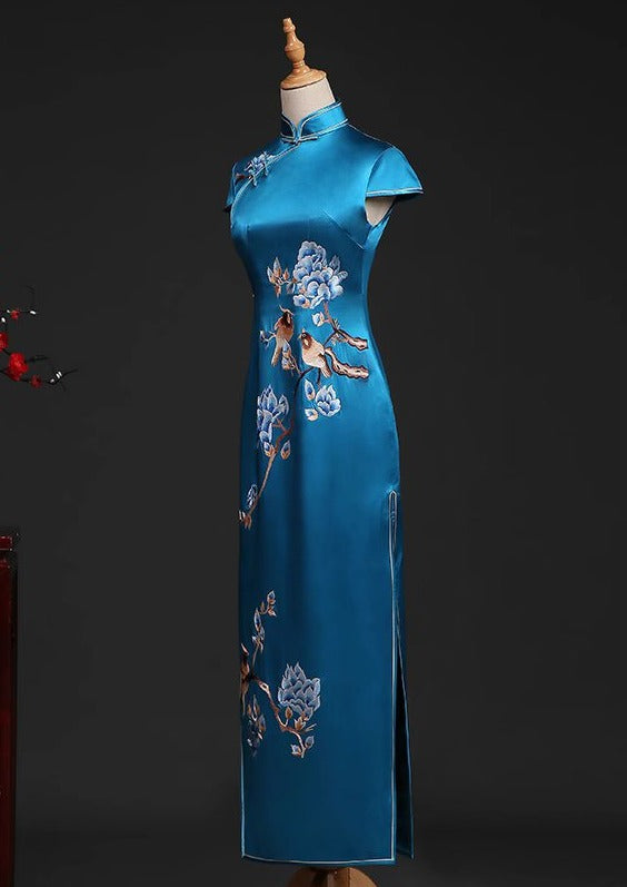 Magnolia | Silk Custom Made Qipao (宝玉兰)