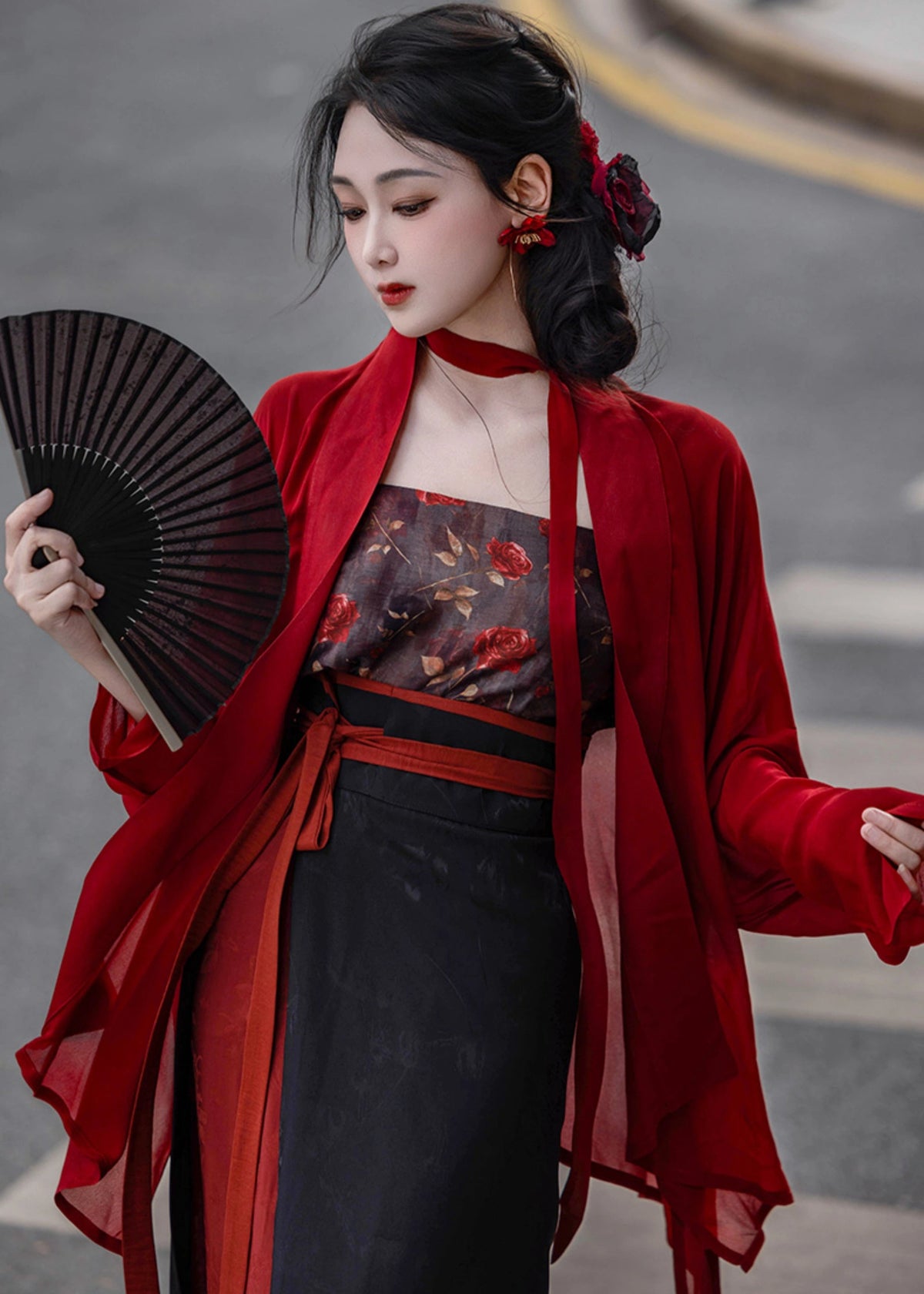 Twilight Rose | 3-Piece Hanfu (玫瑰夜语)