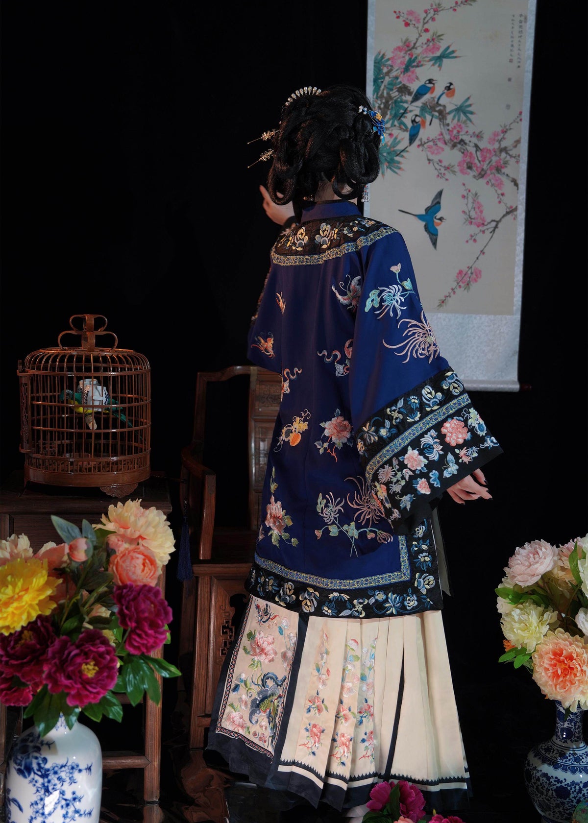 Luna Hazy | Vestido Hanfu Qing de dos piezas (胧月)