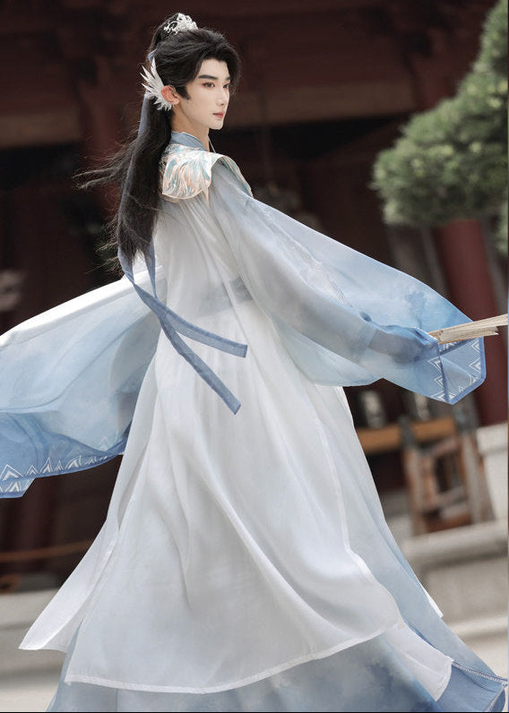 Azure Sky | 4-Piece Unisex Couple Plus Hanfu (碧落)