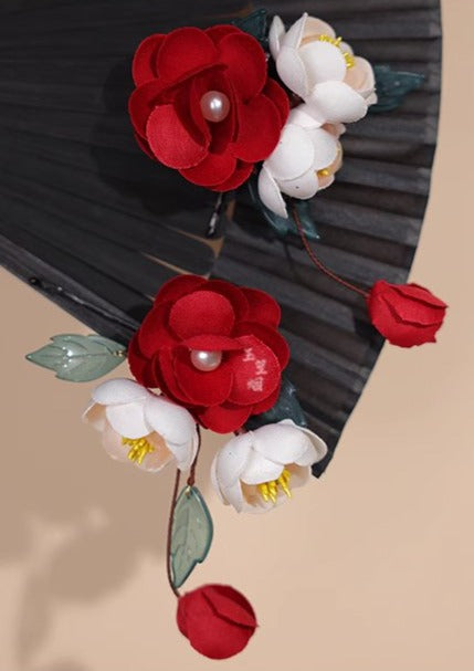 Camellia | 2 Pcs Flowers Hairpins (茶醾)
