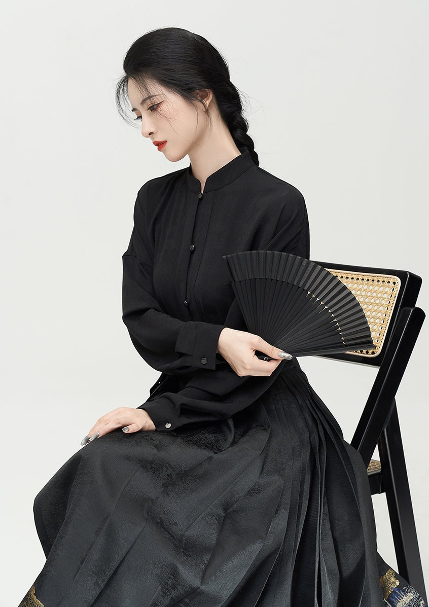 The Dancing Waves Bubble Blouse - AS