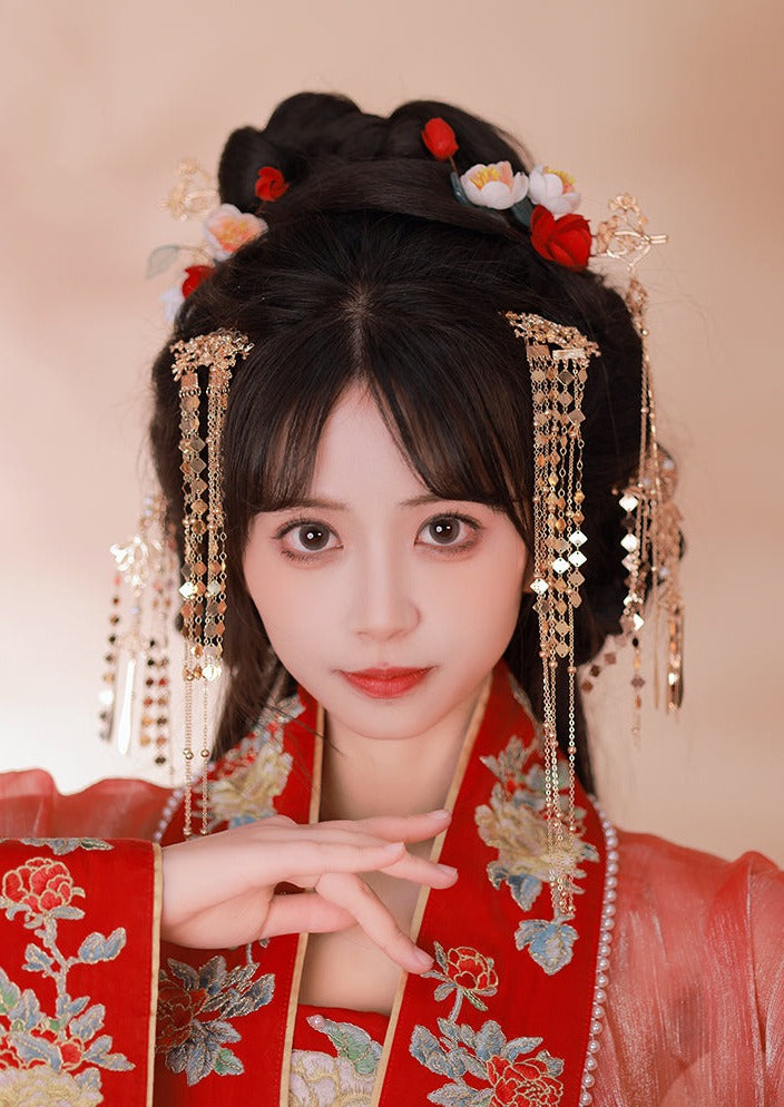 Camellia | 6 Pcs Flowers Hairpins (茶醾)