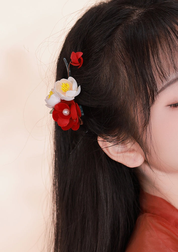 Camellia | 2 Pcs Flowers Hairclips (茶醾)