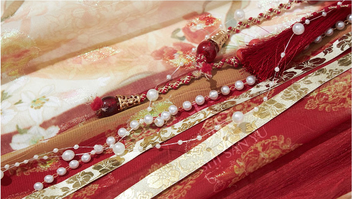 Firework Bloom | 3-Piece Embroidered Hanfu (火树银花)