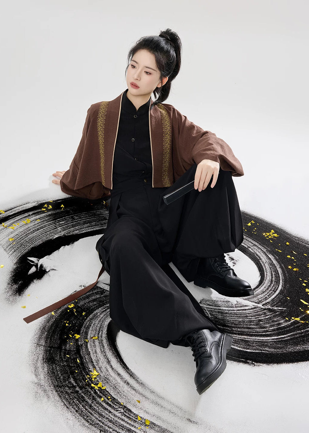 Nightfall Cypress | Modern 3-Piece Hanfu (夜归柏)