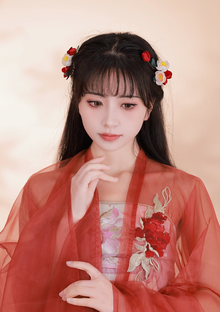 Camellia | 2 Pcs Flowers Hairclips (茶醾)