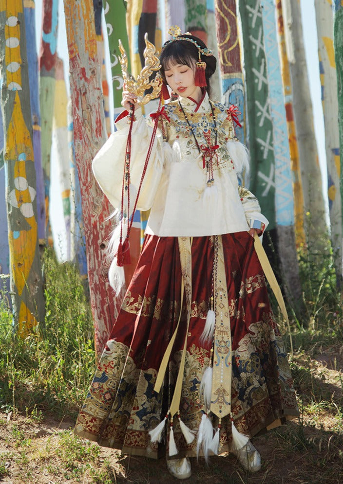 Golden Branch | 2-Pieces Ming Hanfu (九曜金枝)