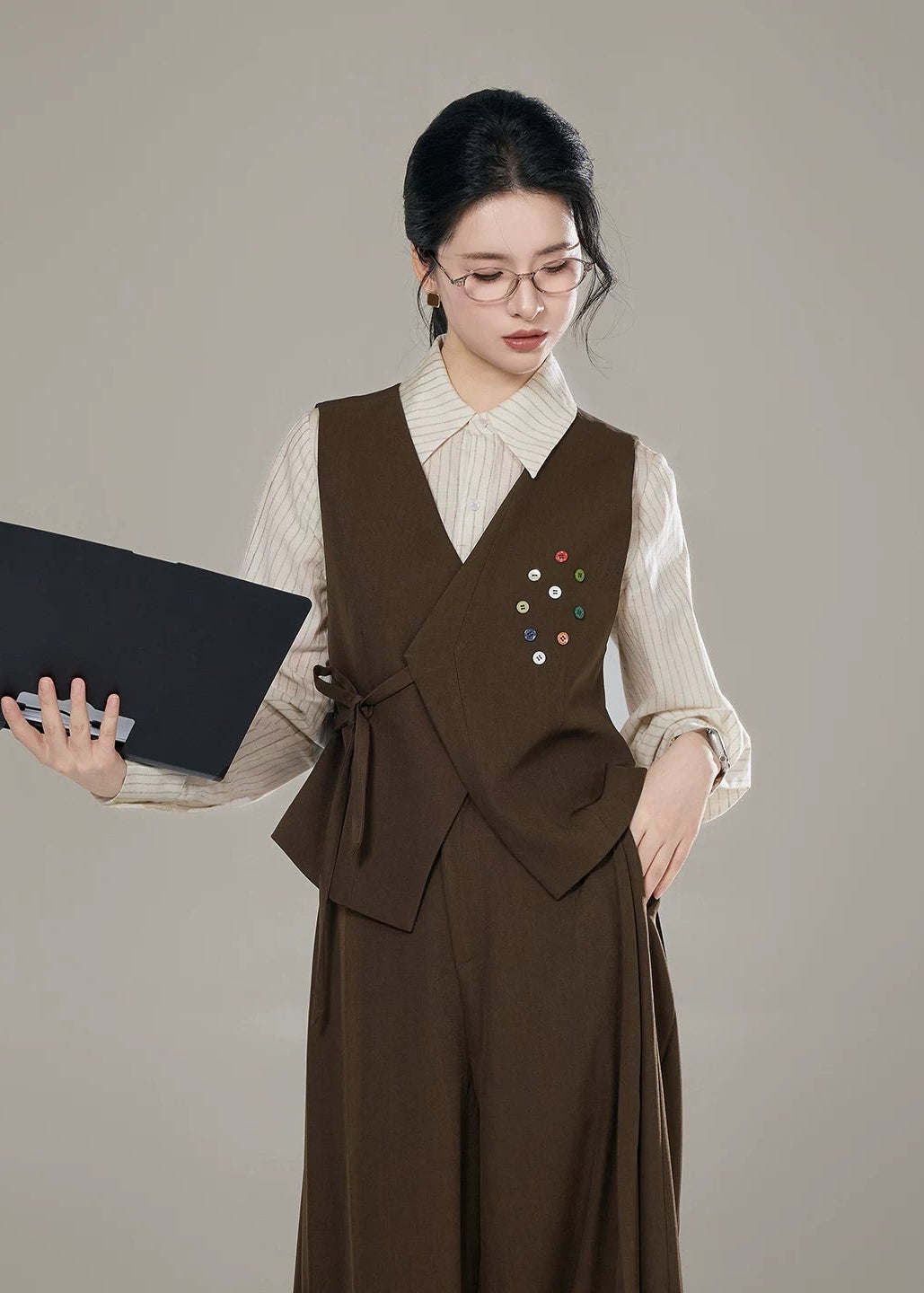 Breeze Tale | Modern 3-Piece Pants Set (揽风叙)